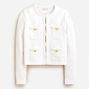 J.Crew Odette Sweater Lady Jacket in Cotton-blend Bouclé XXS